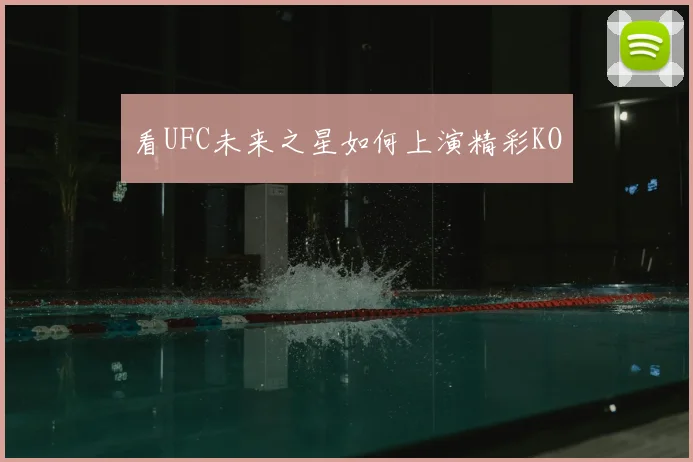 看UFC未来之星如何上演精彩KO